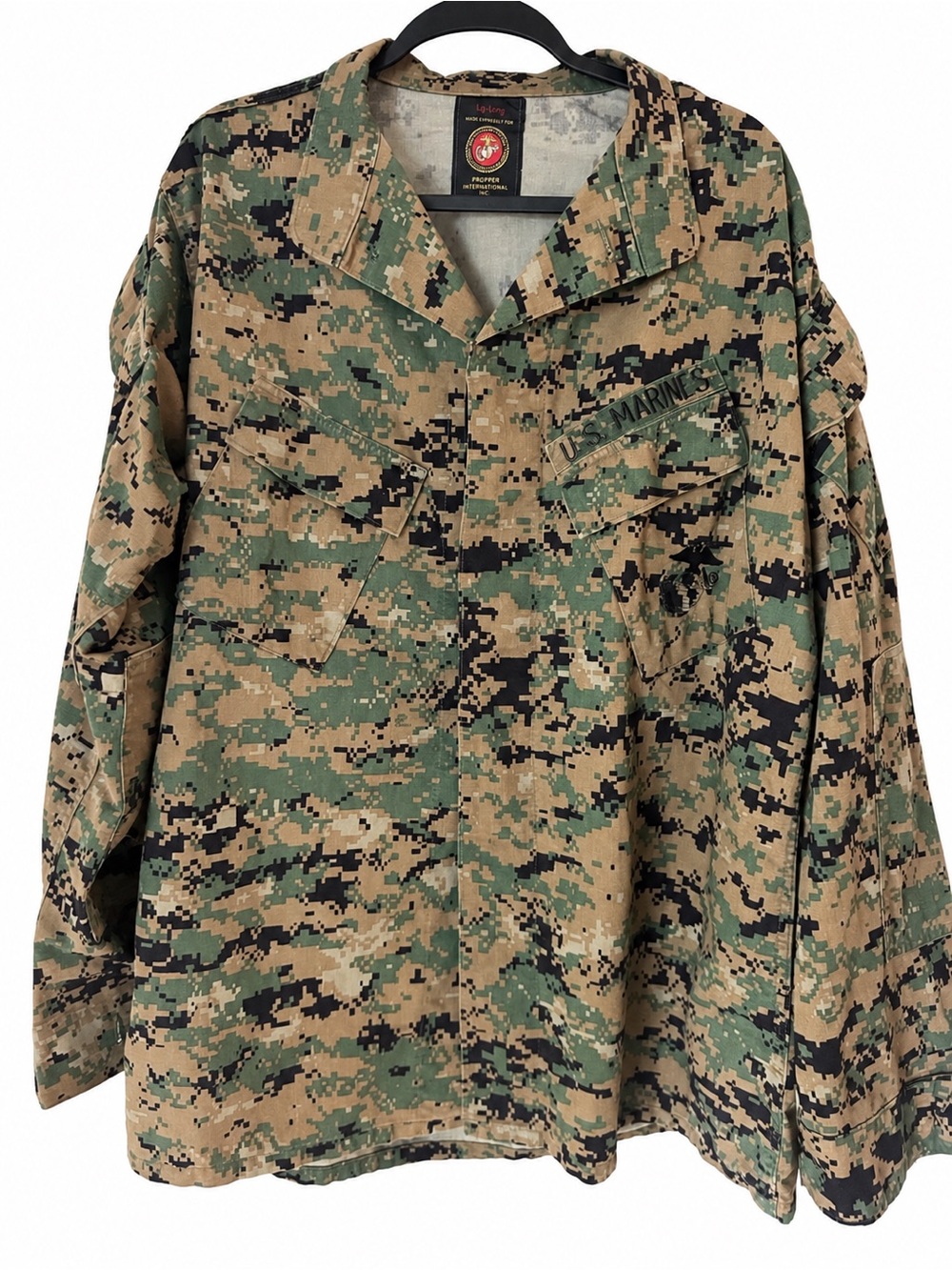 Genuine USMC Issue Propper Woodland MARPAT MCCUU Blouse Camo Combat Large Long